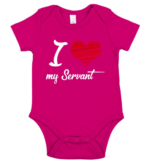 I love my Servant Master Sub Submissive Slave Short Sleeve Baby One-Piece