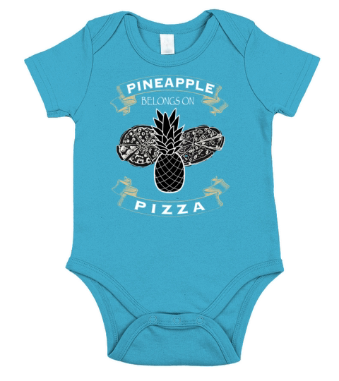 Pineapple Belongs On Pizza Short Sleeve Baby One-Piece