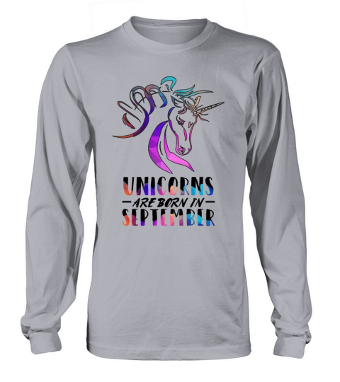 Unicorns are born in September Women's Long Sleeve