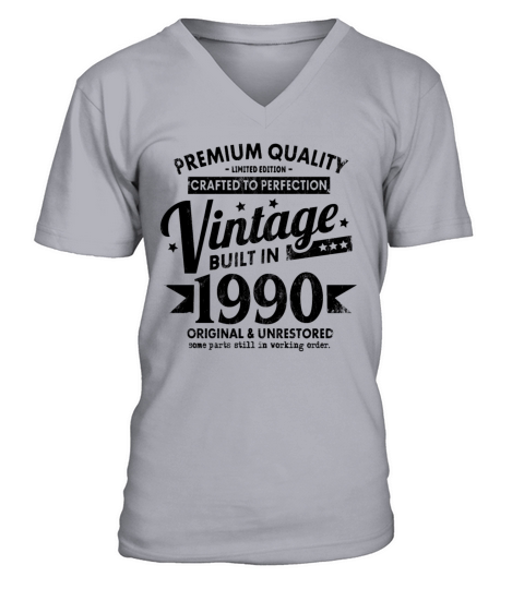 VINTAGE BUILT IN 1990 COOL FUNNY RETRO 31ST Men's V-Neck T-shirt