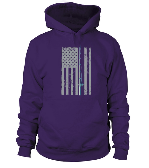 American Flag Fishing Vintage Fishing US Flag Women's Hoodie