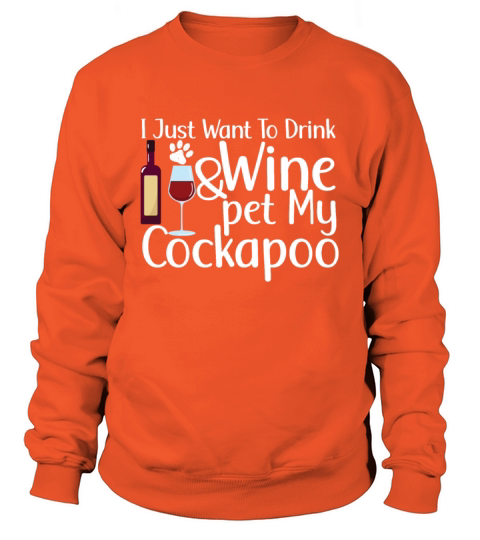 Spaniel Poodle Wine And Cockapoo Women's Sweatshirt
