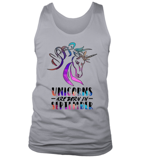 Unicorns are born in September Men's Tank Top