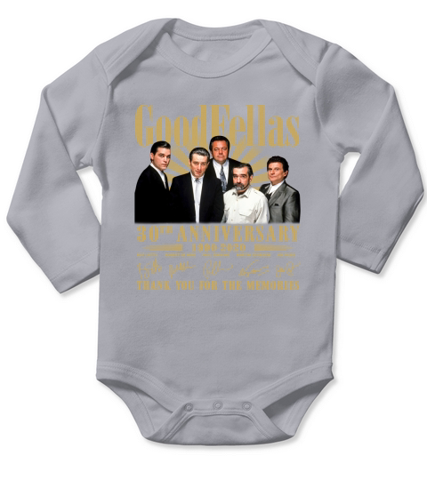 Goodfellas 30th anniversary 1990 2020 thank you for the memories signatures Long Sleeve Baby One-Piece