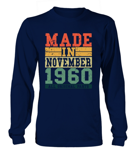 1960 Birthday November Vintage Saying Women's Long Sleeve