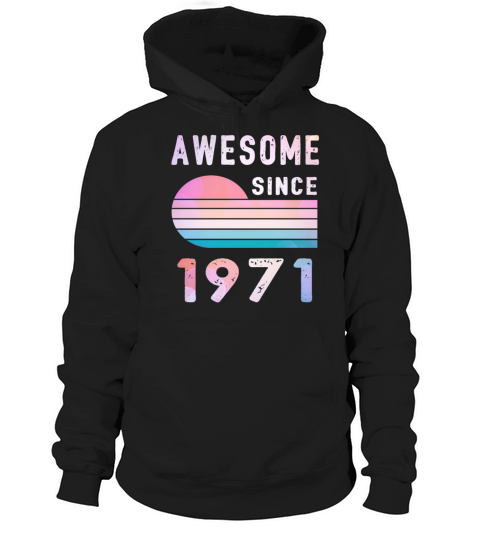 1971 Birthday Retro Vintage Gift 51th Women's Hoodie