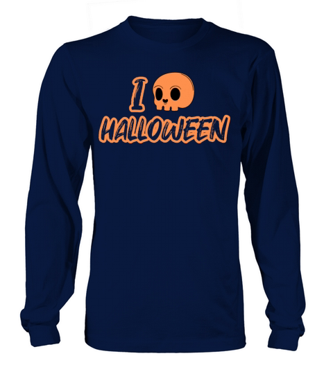 Costume I Love Pumpkin Scary Halloween Women's Long Sleeve