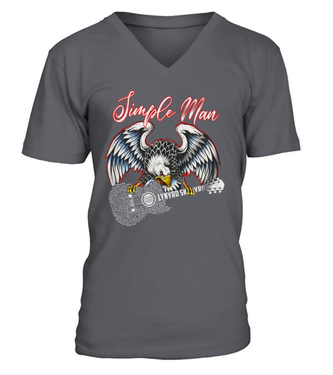 Simple Man lyrics Lynyrd Skynyrd Eagle guitar shirt V-Neck T-shirt