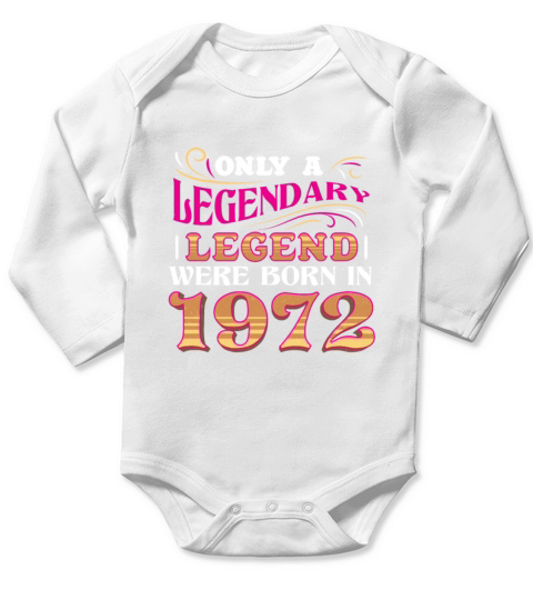 1972 Birthday Year Anniversary 50th Birthday Long Sleeve Baby One-Piece