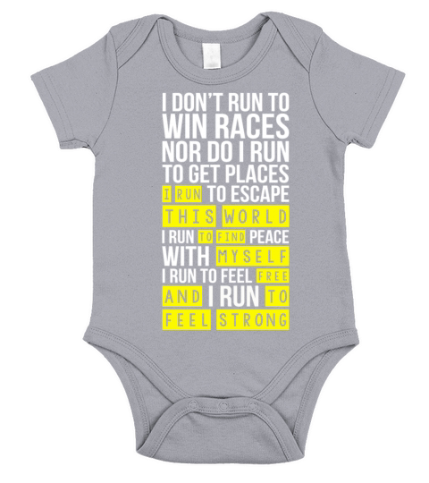 I run this world to find myself free Short Sleeve Baby One-Piece