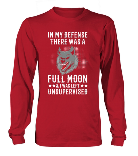 Werewolf I Like Full Moon Women's Long Sleeve