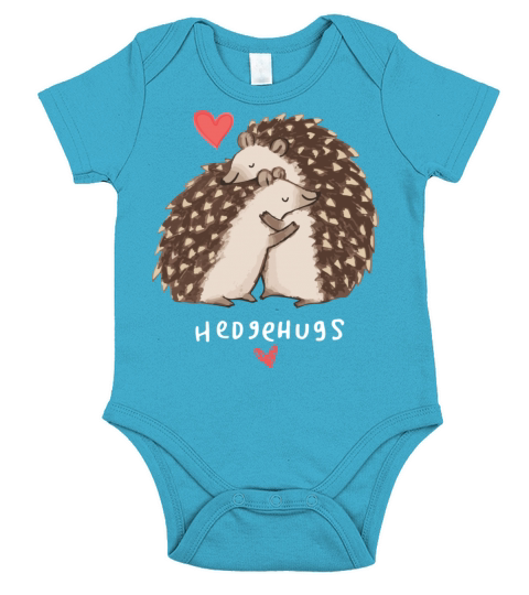 Hedgehug Hedgehog Lover Gift Short Sleeve Baby One-Piece