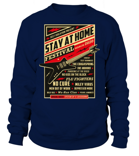 Quarantine Social Distancing Stay Home Band 2020 Men's Sweatshirt