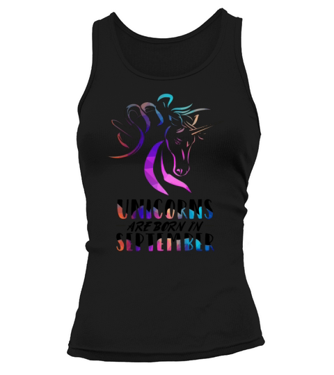 Unicorns are born in September Women's Tank Top