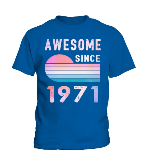 1971 Birthday Retro Vintage Gift 51th Kids T-Shirt