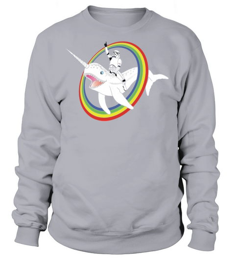 Narwhal Rainbow Stormtrooper Women's Sweatshirt