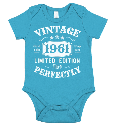 Vintage 1961 Limited Edition Aged Perfectly Short Sleeve Baby One-Piece
