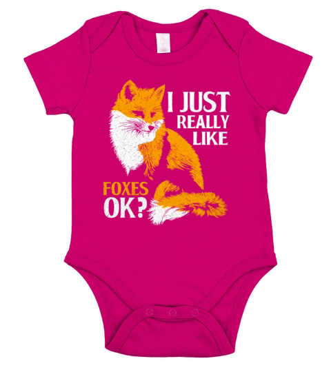Fox Short Sleeve Baby One-Piece