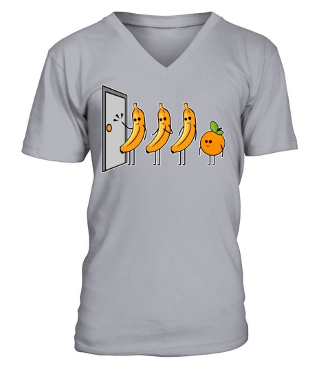 Knock Knock Whos There Banana Orange Men's V-Neck T-shirt