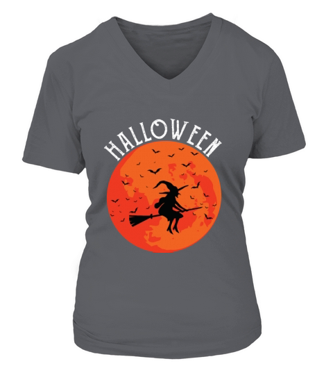 Halloween Witch Women's V-Neck T-shirt