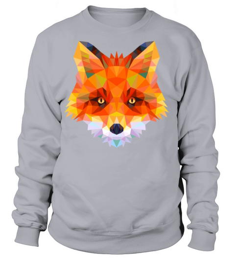 geometric fox head Women's Sweatshirt