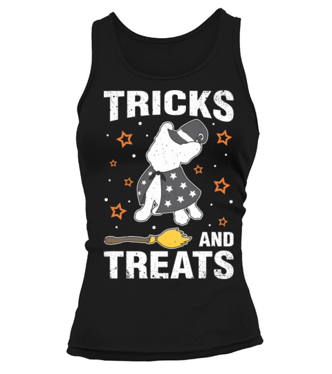 Treats Tricks French Bulldog Halloween Costume Wit Women's Tank Top