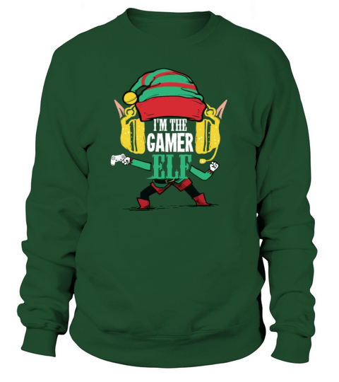 Im The Gamer Elf Gift For A Gamer On Christmas Women's Sweatshirt