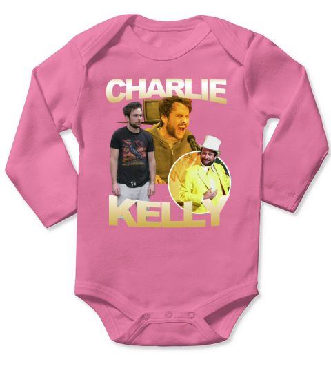 Charlie Kelly poster hoodie Long Sleeve Baby One-Piece