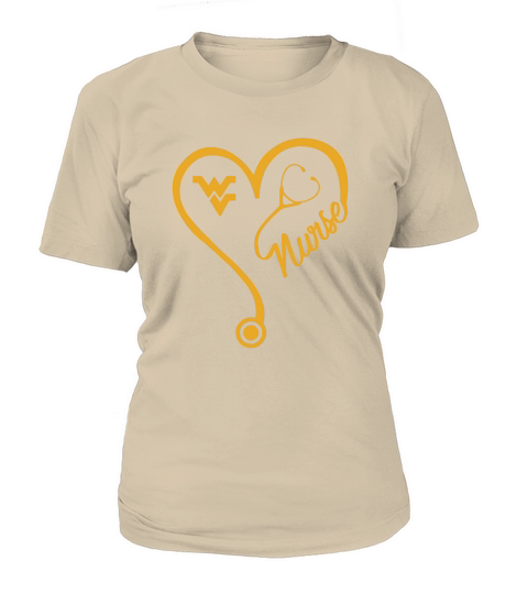 West Virginia Mountaineers Nurse Heart and Team Women's T-Shirt