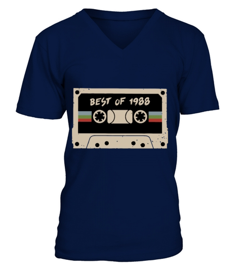 best of 1988 picture love grandpa Men's V-Neck T-shirt