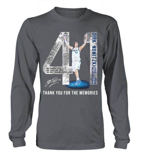 41 Dirk Nowitzki Nowitzki Thank You For The Memories Signature - Coffee Mug (colored) Long sleeved Unisex
