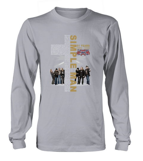 Simple Man lyric Cross 51 years 1969 2020 Lynyrd Skynyrd Long sleeved Unisex