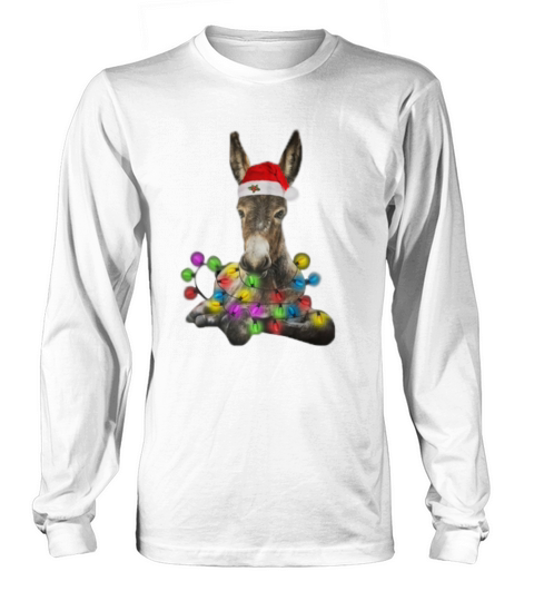 Donkey merry and bright Christmas - Unisex Long Sleeve Long sleeved Unisex