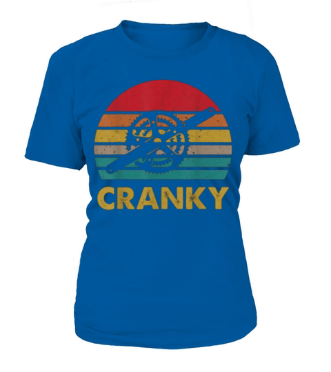 Retro Vintage Bicycle Cranky Cycling Lovers shirt T-Shirt Woman