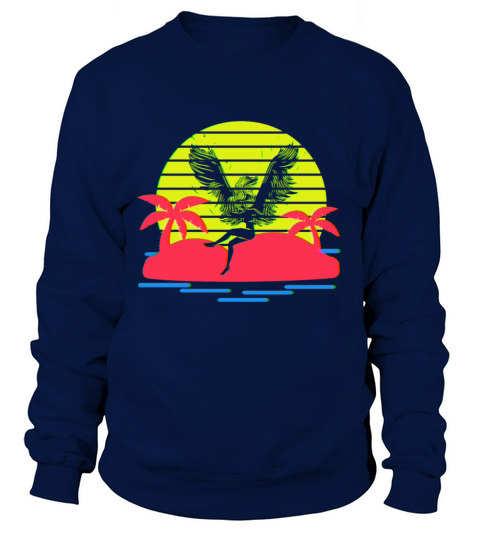 Angel On An Island With Palm Trees Women's Sweatshirt