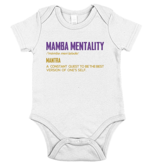 Mamba Mentality Definition Short Sleeve Baby One-Piece