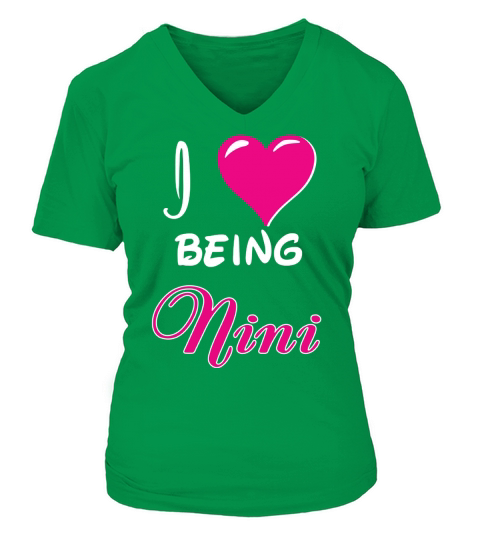 I love being nini V-neck T-Shirt Woman