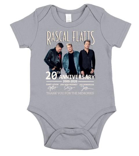 Rascal Flatts 20th anniversary 2000-2020 signed thank memories shirt Short Sleeve Baby One-Piece