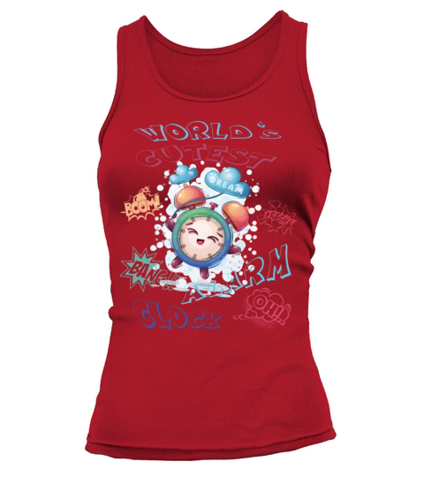 World s cutest Alarm Clock funny Baby Comic Boom Women's Tank Top