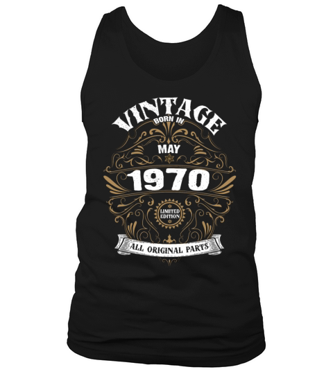 50th Birthday May 1970 Vintage Men's Tank Top