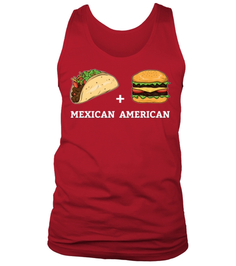 Taxo and Burger Design for Mexican American Men's Tank Top