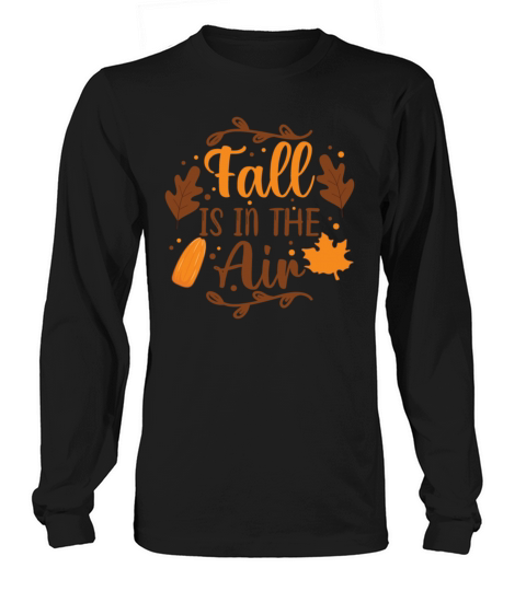Fall is in the air with acorn and maple leaves Men's Long Sleeve