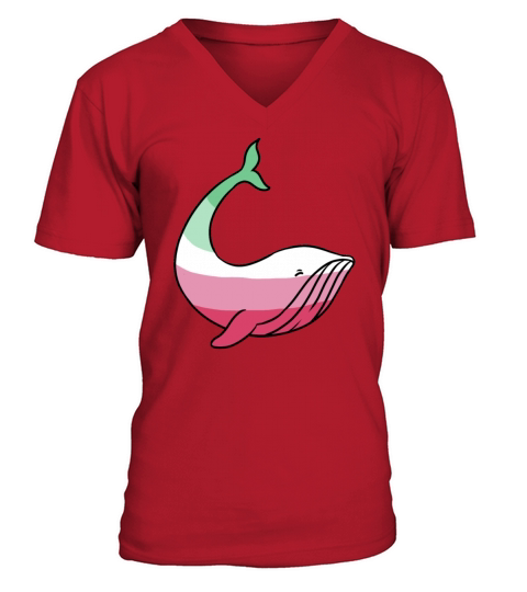 Whale Abrosexual Pride Men's V-Neck T-shirt