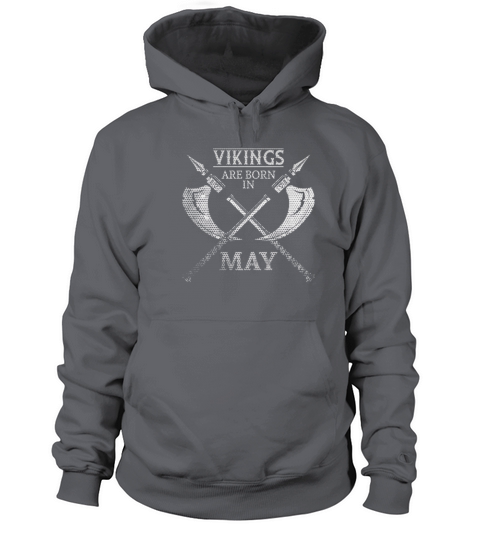 Vikings Are Born in May Women's Hoodie
