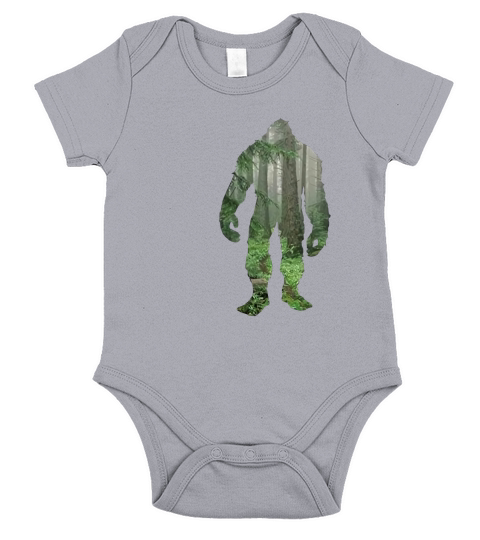 Reality Glitch Woodland Bigfoot Short Sleeve Baby One-Piece