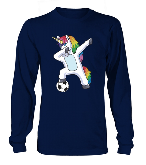 Dabbing Unicorn Soccer Women's Long Sleeve