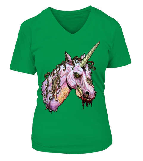 Unicorn Zombie Women's V-Neck T-shirt