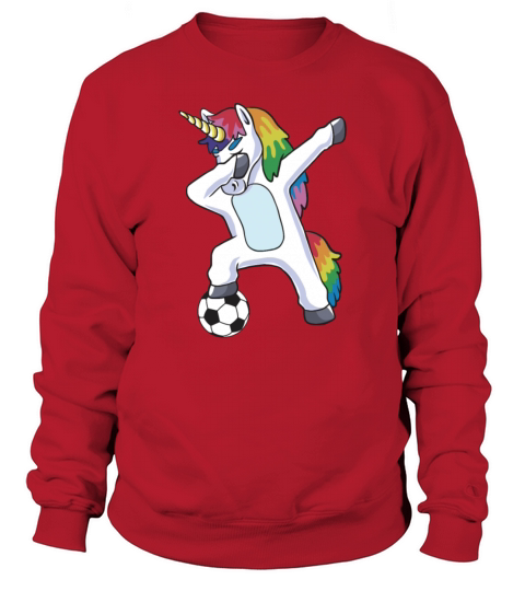Dabbing Unicorn Soccer Sweatshirt Unisex