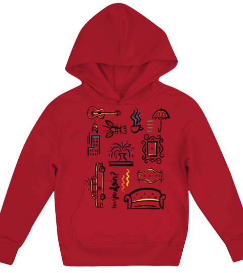 Friends Icons Kids Hoodie