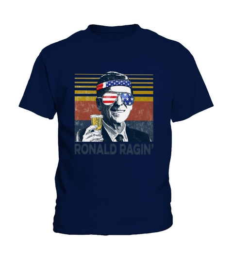 Ronald Ragin drink Independence day vintage Kids T-Shirt